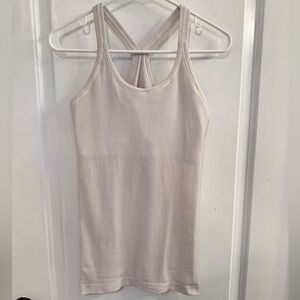 Lululemon Ebb To Street Tank Heathered White